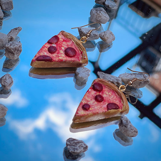 Pepperoni Pizza Earrings